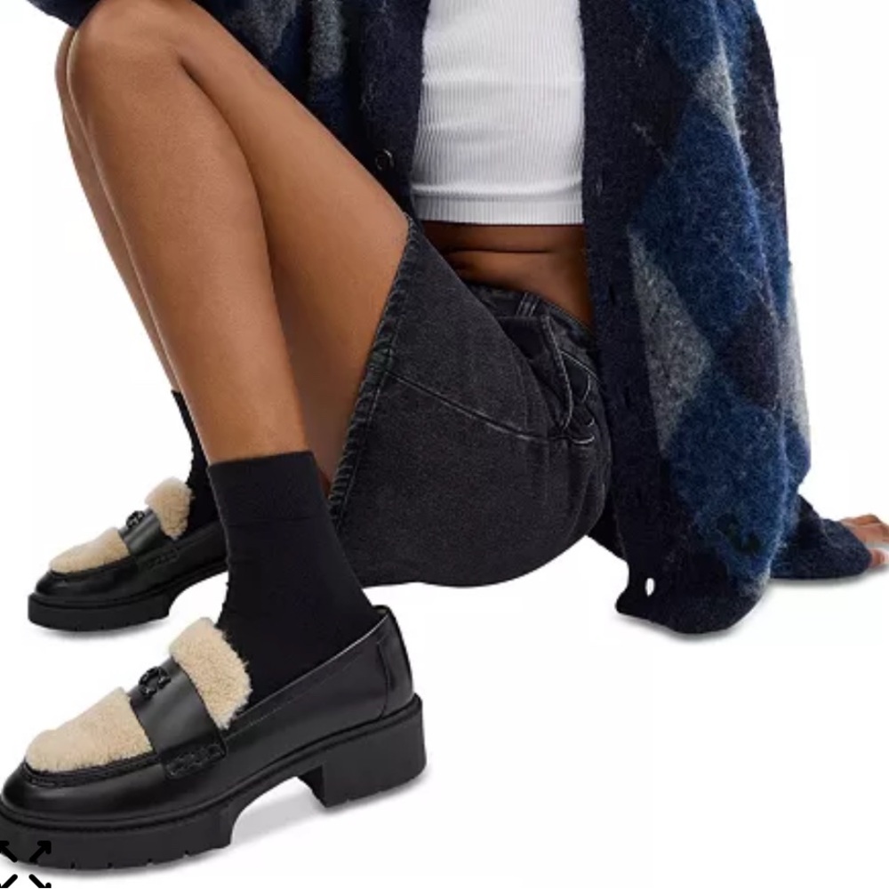 Coach Women's Leah Shearling Loafer - Picture 6 of 6